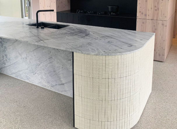 Curved Kitchen Benchtops Will Be All, Curved Kitchen Island Bench